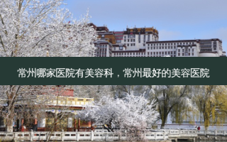 常州哪家医院有美容科，常州 *** 的美容医院