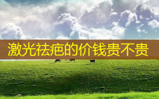 激光祛疤的价钱贵不贵