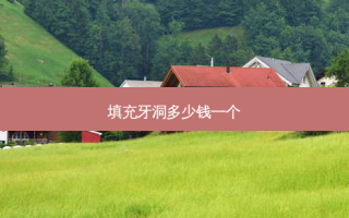 填充牙洞多少钱一个