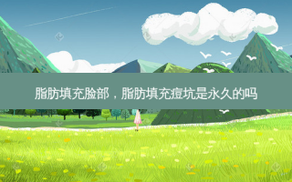 脂肪填充脸部，脂肪填充痘坑是永久的吗
