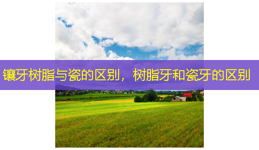 镶牙树脂与瓷的区别,树脂牙和瓷牙的区别-第1张图片-美呗严选网 镶牙树脂与瓷的区别,树脂牙和瓷牙的区别-第1张图片-美呗严选网