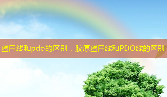 蛋白线和pdo的区别，胶原蛋白线和PDO线的区别-第1张图片-美呗严选网