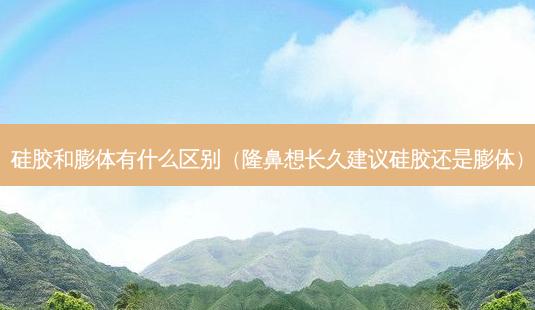 硅胶和膨体有什么区别(隆鼻想长久建议硅胶还是膨体)-第1张图片-美呗严选网 硅胶和膨体有什么区别(隆鼻想长久建议硅胶还是膨体)-第1张图片-美呗严选网