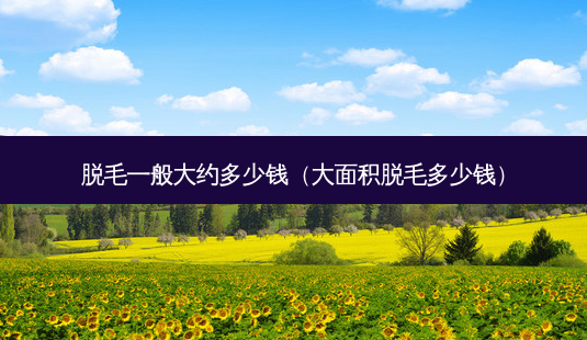 脱毛一般大约多少钱(大面积脱毛多少钱)-第1张图片-美呗严选网 脱毛一般大约多少钱(大面积脱毛多少钱)-第1张图片-美呗严选网