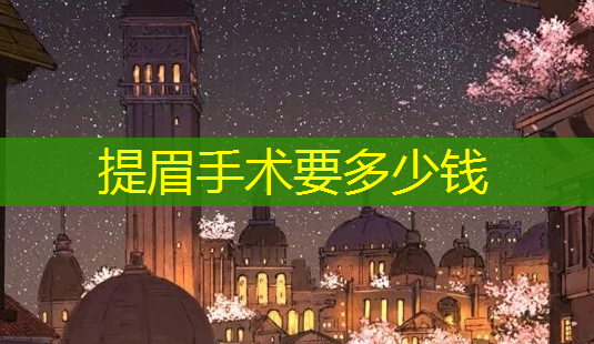 提眉手术要多少钱-第1张图片-美呗严选网 提眉手术要多少钱-第1张图片-美呗严选网