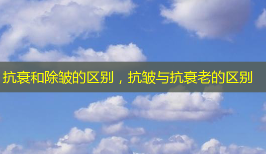 抗衰和除皱的区别,抗皱与抗衰老的区别-第1张图片-美呗严选网 抗衰和除皱的区别,抗皱与抗衰老的区别-第1张图片-美呗严选网