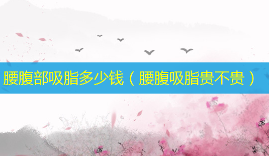 腰腹部吸脂多少钱(腰腹吸脂贵不贵)-第1张图片-美呗严选网 腰腹部吸脂多少钱(腰腹吸脂贵不贵)-第1张图片-美呗严选网