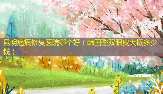 昆明疤痕修复医院哪个好(韩国整双眼皮大概多少钱)-第1张图片-美呗严选网 昆明疤痕修复医院哪个好(韩国整双眼皮大概多少钱)-第1张图片-美呗严选网