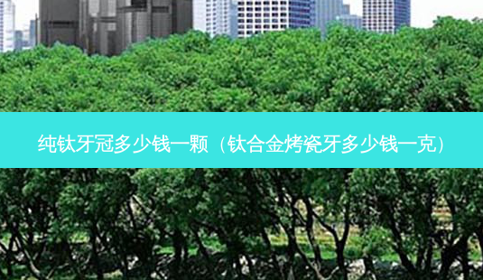 纯钛牙冠多少钱一颗(钛合金烤瓷牙多少钱一克)-第1张图片-美呗严选网 纯钛牙冠多少钱一颗(钛合金烤瓷牙多少钱一克)-第1张图片-美呗严选网