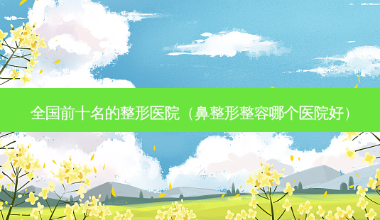 全国前十名的整形医院(鼻整形整容哪个医院好)-第1张图片-美呗严选网 全国前十名的整形医院(鼻整形整容哪个医院好)-第1张图片-美呗严选网