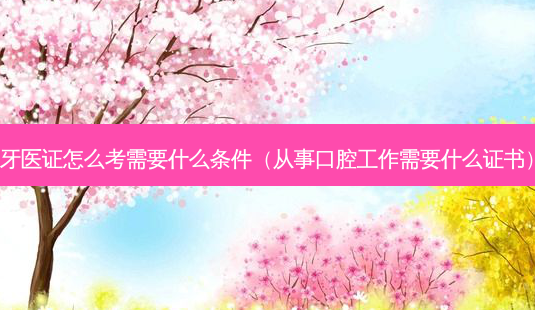 牙医证怎么考需要什么条件(从事口腔工作需要什么证书)-第1张图片-美呗严选网 牙医证怎么考需要什么条件(从事口腔工作需要什么证书)-第1张图片-美呗严选网