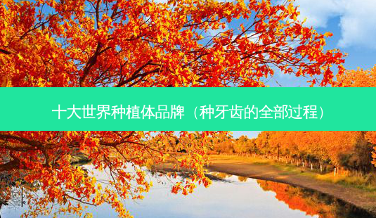 十大世界种植体品牌(种牙齿的全部过程)-第1张图片-美呗严选网 十大世界种植体品牌(种牙齿的全部过程)-第1张图片-美呗严选网