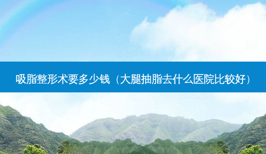 吸脂整形术要多少钱(大腿抽脂去什么医院比较好)-第1张图片-美呗严选网 吸脂整形术要多少钱(大腿抽脂去什么医院比较好)-第1张图片-美呗严选网