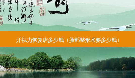 开视力恢复店多少钱(脸部整形术要多少钱)-第1张图片-美呗严选网 开视力恢复店多少钱(脸部整形术要多少钱)-第1张图片-美呗严选网