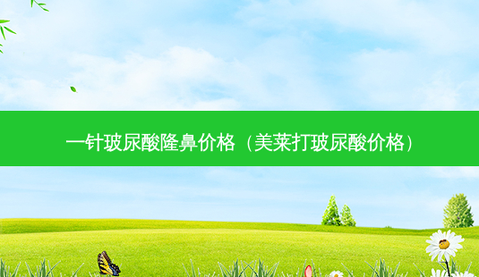 一针玻尿酸隆鼻价格(美莱打玻尿酸价格)-第1张图片-美呗严选网 一针玻尿酸隆鼻价格(美莱打玻尿酸价格)-第1张图片-美呗严选网