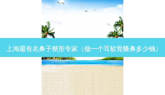 上海有名鼻子整形专家(做一个耳软骨隆鼻多少钱)-第1张图片-美呗严选网 上海有名鼻子整形专家(做一个耳软骨隆鼻多少钱)-第1张图片-美呗严选网