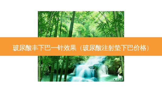 玻尿酸丰下巴一针效果(玻尿酸注射垫下巴价格)-第1张图片-美呗严选网 玻尿酸丰下巴一针效果(玻尿酸注射垫下巴价格)-第1张图片-美呗严选网