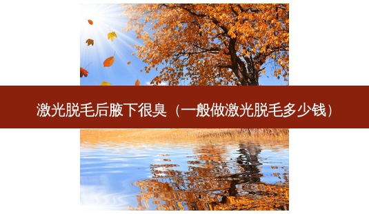 激光脱毛后腋下很臭(一般做激光脱毛多少钱)-第1张图片-美呗严选网 激光脱毛后腋下很臭(一般做激光脱毛多少钱)-第1张图片-美呗严选网