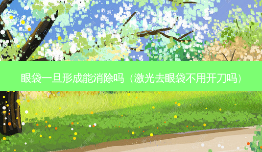 眼袋一旦形成能消除吗(激光去眼袋不用开刀吗)-第1张图片-美呗严选网 眼袋一旦形成能消除吗(激光去眼袋不用开刀吗)-第1张图片-美呗严选网