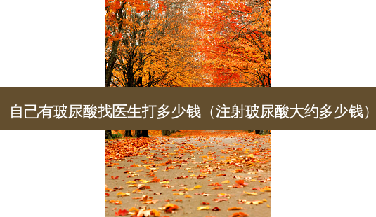 自己有玻尿酸找医生打多少钱(注射玻尿酸大约多少钱)-第1张图片-美呗严选网 自己有玻尿酸找医生打多少钱(注射玻尿酸大约多少钱)-第1张图片-美呗严选网