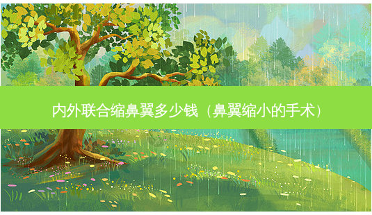内外联合缩鼻翼多少钱(鼻翼缩小的手术)-第1张图片-美呗严选网 内外联合缩鼻翼多少钱(鼻翼缩小的手术)-第1张图片-美呗严选网