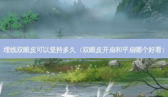 埋线双眼皮可以坚持多久(双眼皮开扇和平扇哪个好看)-第1张图片-美呗严选网 埋线双眼皮可以坚持多久(双眼皮开扇和平扇哪个好看)-第1张图片-美呗严选网
