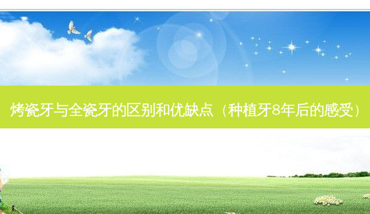 烤瓷牙与全瓷牙的区别和优缺点(种植牙8年后的感受)-第1张图片-美呗严选网 烤瓷牙与全瓷牙的区别和优缺点(种植牙8年后的感受)-第1张图片-美呗严选网