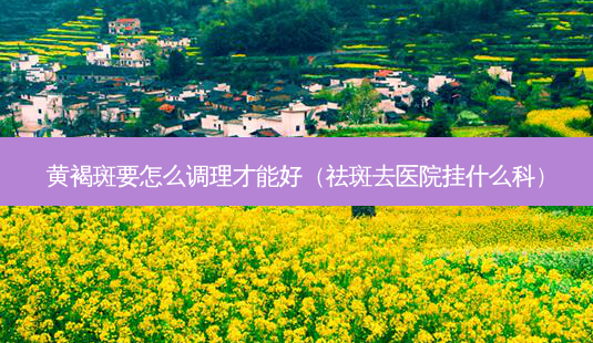 黄褐斑要怎么调理才能好(祛斑去医院挂什么科)-第1张图片-美呗严选网 黄褐斑要怎么调理才能好(祛斑去医院挂什么科)-第1张图片-美呗严选网