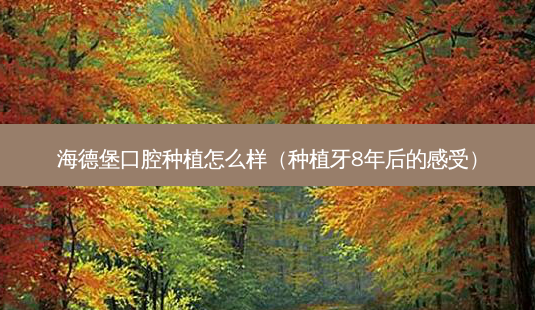 海德堡口腔种植怎么样(种植牙8年后的感受)-第1张图片-美呗严选网 海德堡口腔种植怎么样(种植牙8年后的感受)-第1张图片-美呗严选网