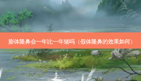 膨体隆鼻会一年比一年矮吗(假体隆鼻的效果如何)-第1张图片-美呗严选网 膨体隆鼻会一年比一年矮吗(假体隆鼻的效果如何)-第1张图片-美呗严选网