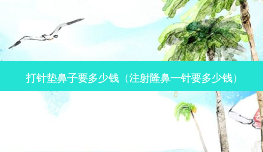 打针垫鼻子要多少钱(注射隆鼻一针要多少钱)-第1张图片-美呗严选网 打针垫鼻子要多少钱(注射隆鼻一针要多少钱)-第1张图片-美呗严选网