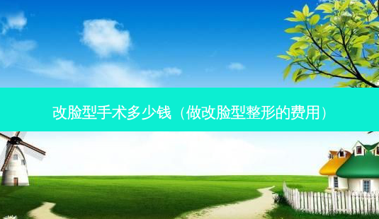 改脸型手术多少钱(做改脸型整形的费用)-第1张图片-美呗严选网 改脸型手术多少钱(做改脸型整形的费用)-第1张图片-美呗严选网