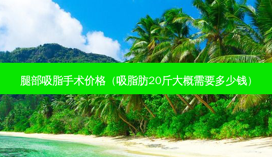 腿部吸脂手术价格(吸脂肪20斤大概需要多少钱)-第1张图片-美呗严选网 腿部吸脂手术价格(吸脂肪20斤大概需要多少钱)-第1张图片-美呗严选网