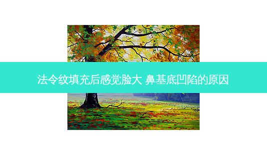 法令纹填充后感觉脸大 鼻基底凹陷的原因-第1张图片-美呗严选网 法令纹填充后感觉脸大 鼻基底凹陷的原因-第1张图片-美呗严选网