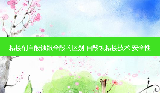 粘接剂自酸蚀跟全酸的区别 自酸蚀粘接技术 *** 性-第1张图片-美呗严选网 粘接剂自酸蚀跟全酸的区别 自酸蚀粘接技术 *** 性-第1张图片-美呗严选网