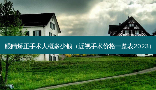 眼睛矫正手术大概多少钱(近视手术价格一览表2023)-第1张图片-美呗严选网 眼睛矫正手术大概多少钱(近视手术价格一览表2023)-第1张图片-美呗严选网