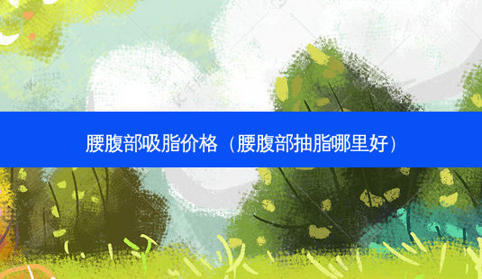 腰腹部吸脂价格(腰腹部抽脂哪里好)-第1张图片-美呗严选网 腰腹部吸脂价格(腰腹部抽脂哪里好)-第1张图片-美呗严选网