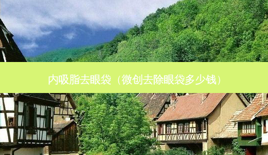 内吸脂去眼袋(微创去除眼袋多少钱)-第1张图片-美呗严选网 内吸脂去眼袋(微创去除眼袋多少钱)-第1张图片-美呗严选网