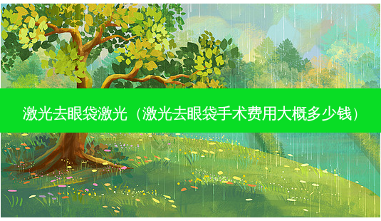 激光去眼袋激光(激光去眼袋手术费用大概多少钱)-第1张图片-美呗严选网 激光去眼袋激光(激光去眼袋手术费用大概多少钱)-第1张图片-美呗严选网