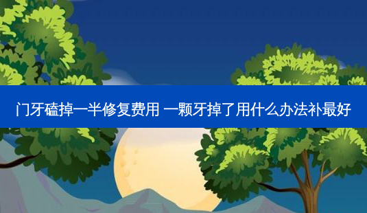 门牙磕掉一半修复费用 一颗牙掉了用什么办法补好-第1张图片-美呗严选网 门牙磕掉一半修复费用 一颗牙掉了用什么办法补好-第1张图片-美呗严选网