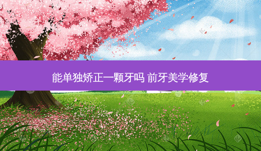 能单独矫正一颗牙吗 前牙美学修复-第1张图片-美呗严选网 能单独矫正一颗牙吗 前牙美学修复-第1张图片-美呗严选网