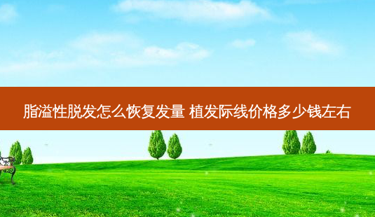 脂溢性脱发怎么恢复发量 植发际线价格多少钱左右-第1张图片-美呗严选网 脂溢性脱发怎么恢复发量 植发际线价格多少钱左右-第1张图片-美呗严选网