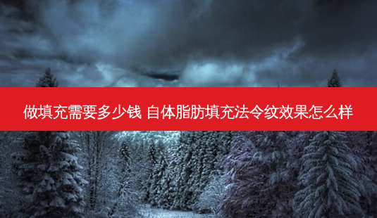 做填充需要多少钱 自体脂肪填充法令纹效果怎么样-第1张图片-美呗严选网