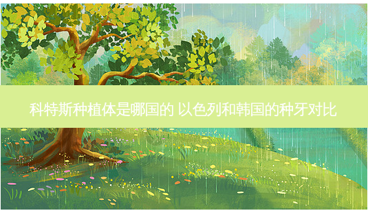 科特斯种植体是哪国的 以色列和韩国的种牙对比-第1张图片-美呗严选网 科特斯种植体是哪国的 以色列和韩国的种牙对比-第1张图片-美呗严选网