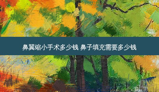 鼻翼缩小手术多少钱 鼻子填充需要多少钱-第1张图片-美呗严选网 鼻翼缩小手术多少钱 鼻子填充需要多少钱-第1张图片-美呗严选网