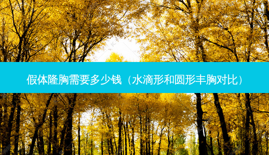 假体隆胸需要多少钱(水滴形和圆形丰胸对比)-第1张图片-美呗严选网 假体隆胸需要多少钱(水滴形和圆形丰胸对比)-第1张图片-美呗严选网