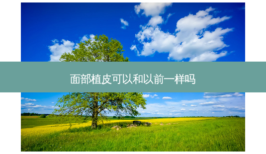 面部植皮可以和以前一样吗-第1张图片-美呗严选网 面部植皮可以和以前一样吗-第1张图片-美呗严选网