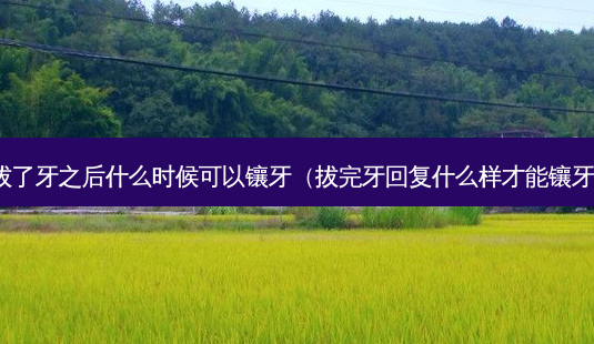 拔了牙之后什么时候可以镶牙(拔完牙回复什么样才能镶牙)-第1张图片-美呗严选网 拔了牙之后什么时候可以镶牙(拔完牙回复什么样才能镶牙)-第1张图片-美呗严选网