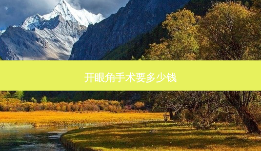 开眼角手术要多少钱-第1张图片-美呗严选网 开眼角手术要多少钱-第1张图片-美呗严选网