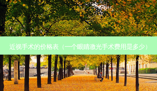 近视手术的价格表(一个眼睛激光手术费用是多少)-第1张图片-美呗严选网 近视手术的价格表(一个眼睛激光手术费用是多少)-第1张图片-美呗严选网